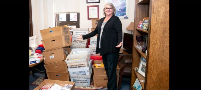 Senator Maureen Walsh inundated with decks of playing cards to protest her remarks against nurses
