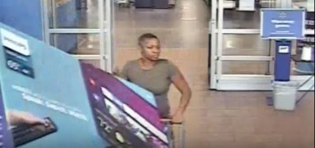 Florida cops trying to identify woman who walked out of Walmart with two huge TVs
