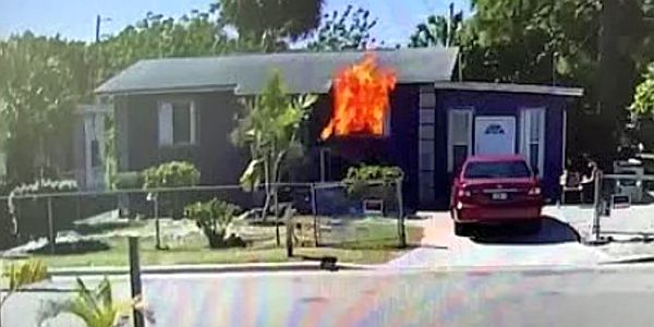 Video shows arsonist tossing Molotov cocktail at Fort Pierce home as stunned neighbor watches