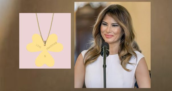Melania Trump launches $245 necklace sale while husband Donald appears in criminal court