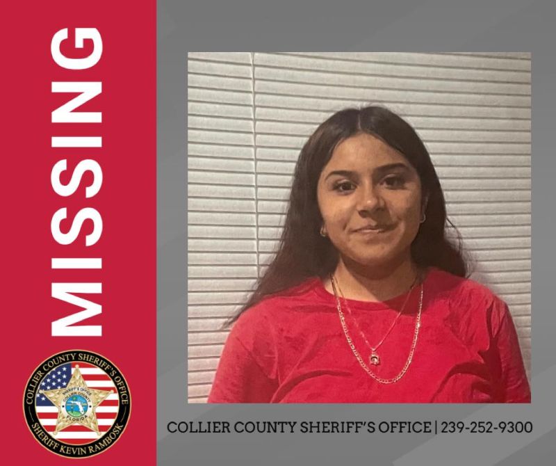 Ace News Today: Girl, 15, missing from Collier County.  Image credit: CCSO