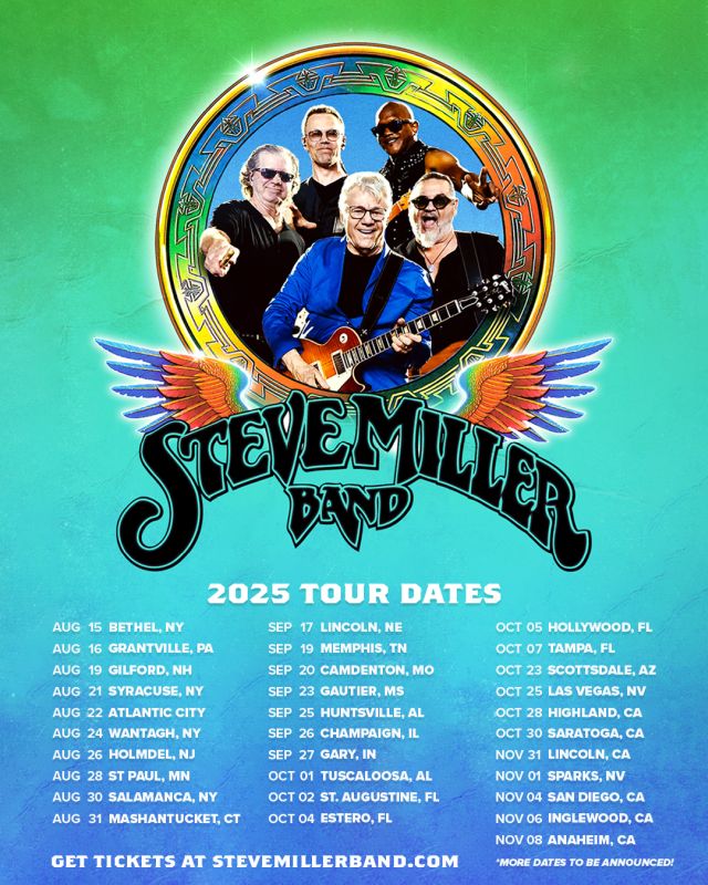 Ace News Today: Steve Miller Band cancels entire 2025 tour and blames it on the weather. Image credit: Facebook