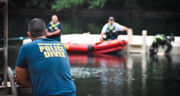 After two-day search, body of drowning victim recovered from Beaver Dam in Cockeysville.