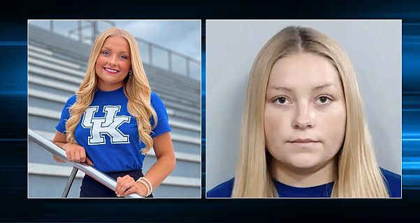 UKY cheerleader charged after her dead baby was found in trash bag in her closet