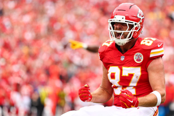 Ace News Today: NFL fines Travis Kelce for ‘obscene gesture’ made after his first-down catch in Chiefs-Eagles game. Image credit: X