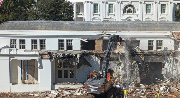 Trump sued after East Wing demolished to make way for $300M ballroom