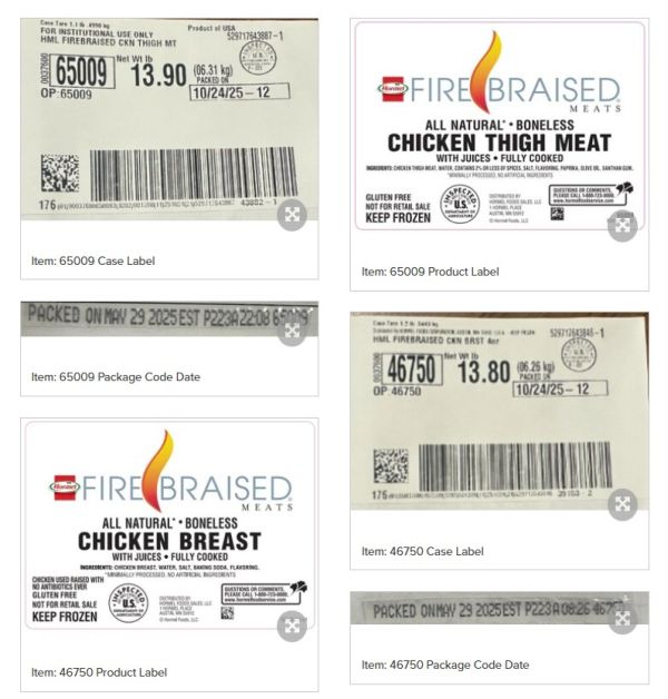 Ace News Today: Hormel Foods recalls about five million pounds of chicken. Image credit: Hormel Foods Corporation
