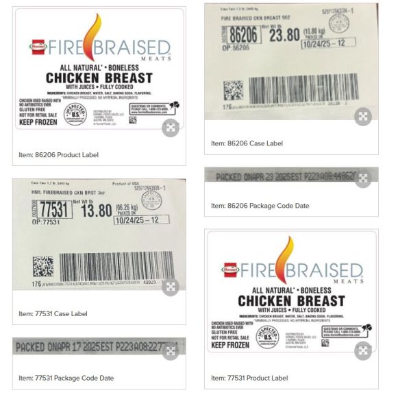 Ace News Today: Hormel Foods recalls about five million pounds of chicken. Image credit: Hormel Foods Corporation