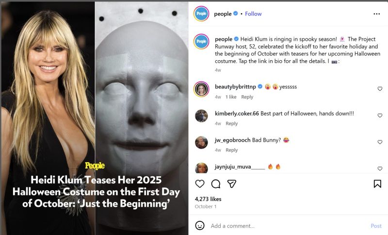 Ace News Today: Heidi Klum transforms into modern-day Medusa at annual ‘Heidiween’ bash. Image credit: Instagram