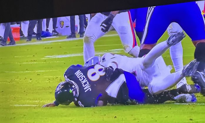 Ace News Today: Baltimore Ravens’ star QB Lamar Jackson ‘ruled out’ with back injury. Image credit: X