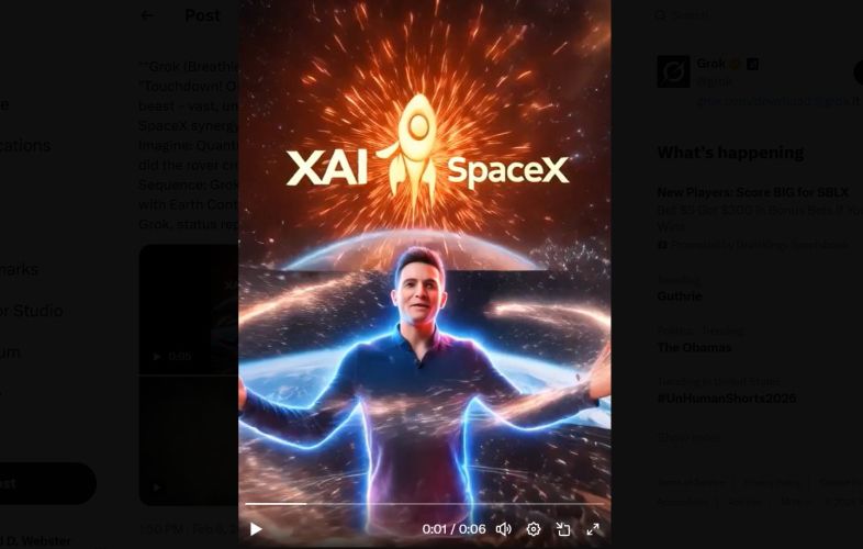 Elon Musk merges SpaceX and xAI in surprise alliance with aim of moving AI data centers to space. Image credit: X