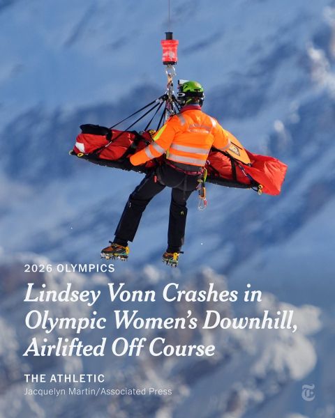 Ace News Today: Lindsey Vonn’s Olympic comeback ends in horrific downhill crash and another emergency airlift for the skiing legend