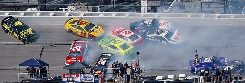Ace News Today: Historic “Big One” engulfs Talladega, wipes out majority of NASCAR Cup field. Image credit: X