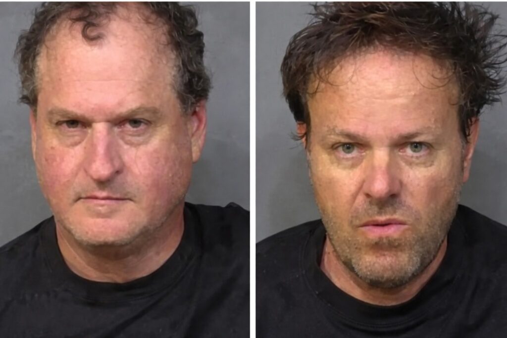 Ace News Today: Florida Road Trip goes off the rails as tourists get busted with Alligator strapped to car roof. Mugshots credited to Brevard County Sheriff's Office