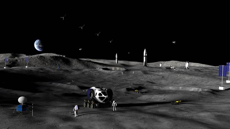 Ace News Today: NASA unveils three-phase plan for permanent Moon Base near Lunar South Pole (Image credit: NASA)